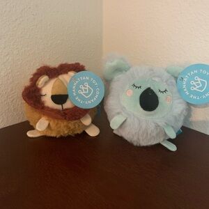 Stuff Koala and Lion Manhattan toy Company, lot of 2 NWT